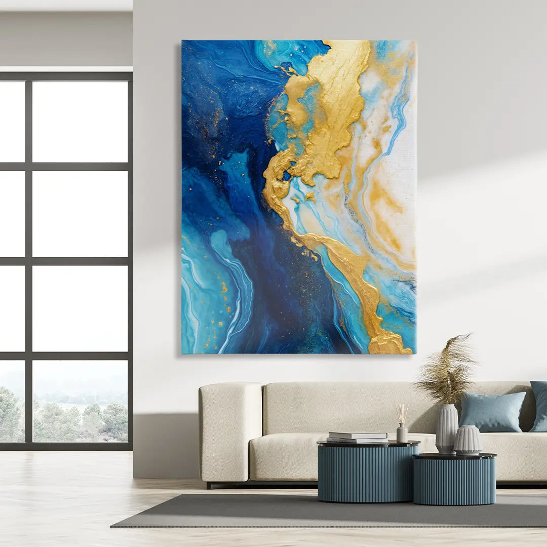 Geode Blue & Yellow I