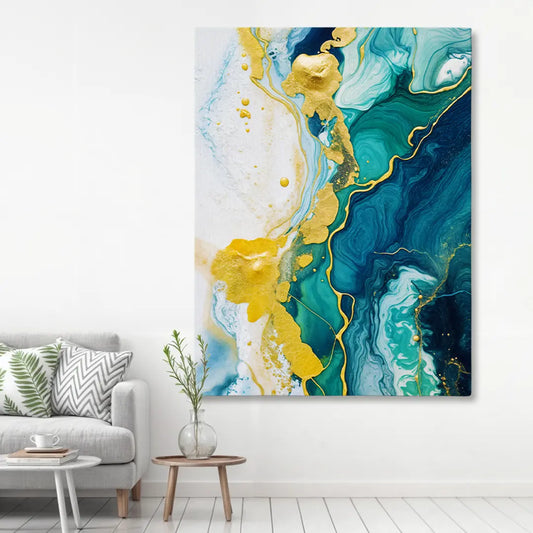 Geode Green & Blue I