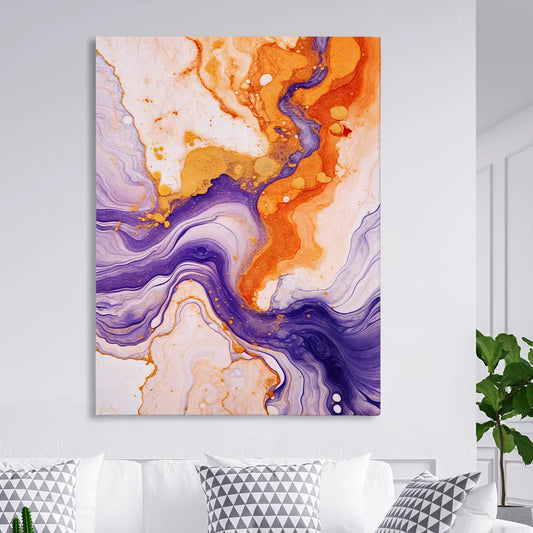 Geode Orange & Purple I