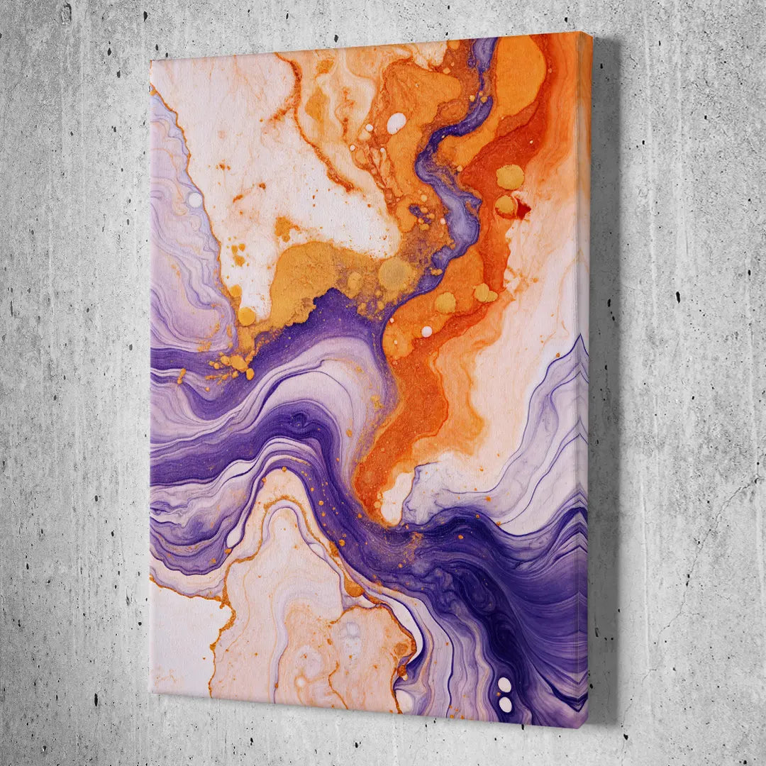 Geode Orange & Purple I