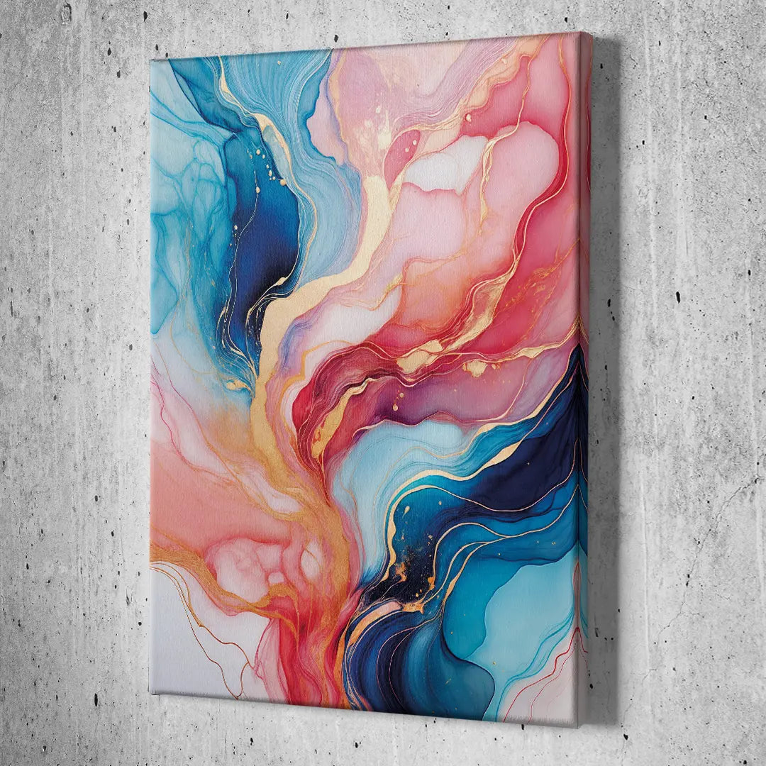 Geode Blue & Rose I