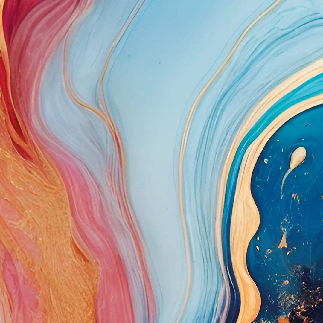 Geode Blue & Rose I