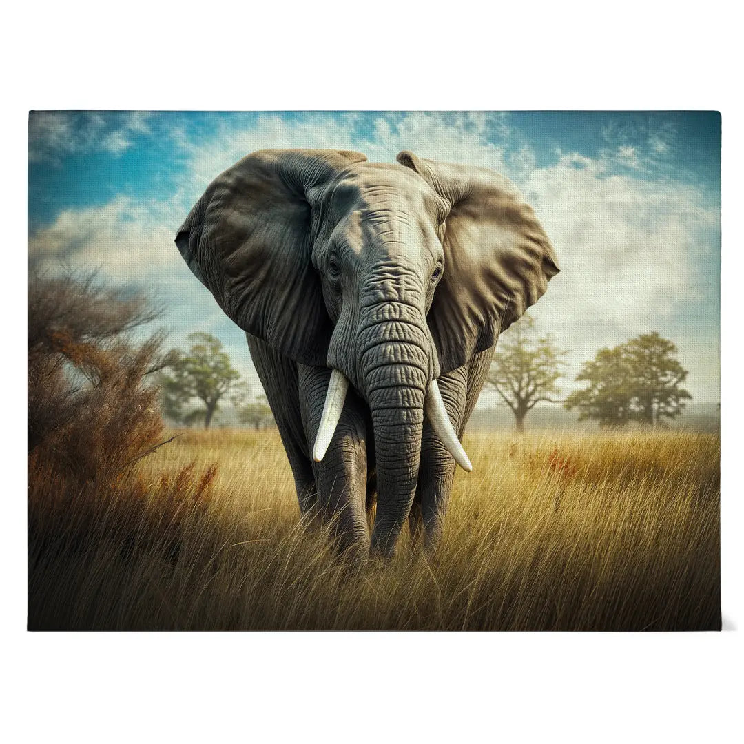Majestätischer Elefant in der Savanne
