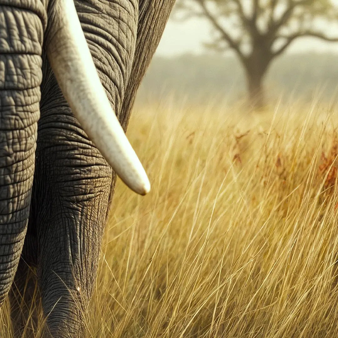 Majestätischer Elefant in der Savanne