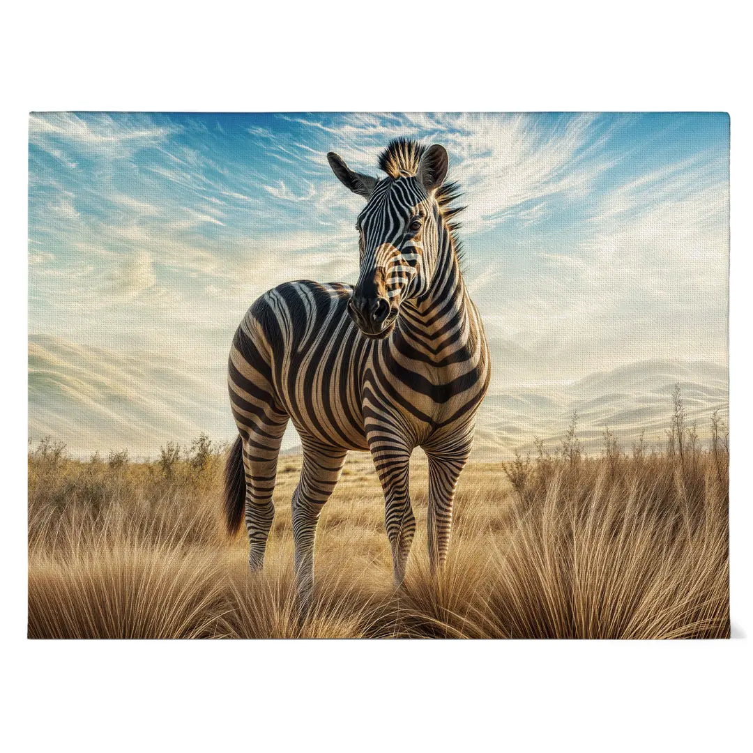 Anmutiges Zebra in der Wüstenlandschaft