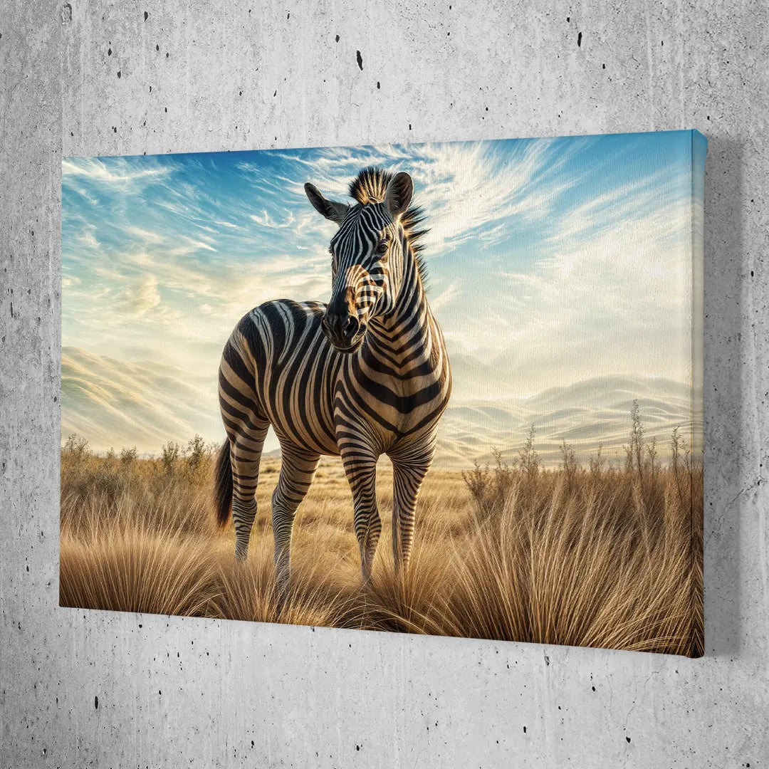 Anmutiges Zebra in der Wüstenlandschaft