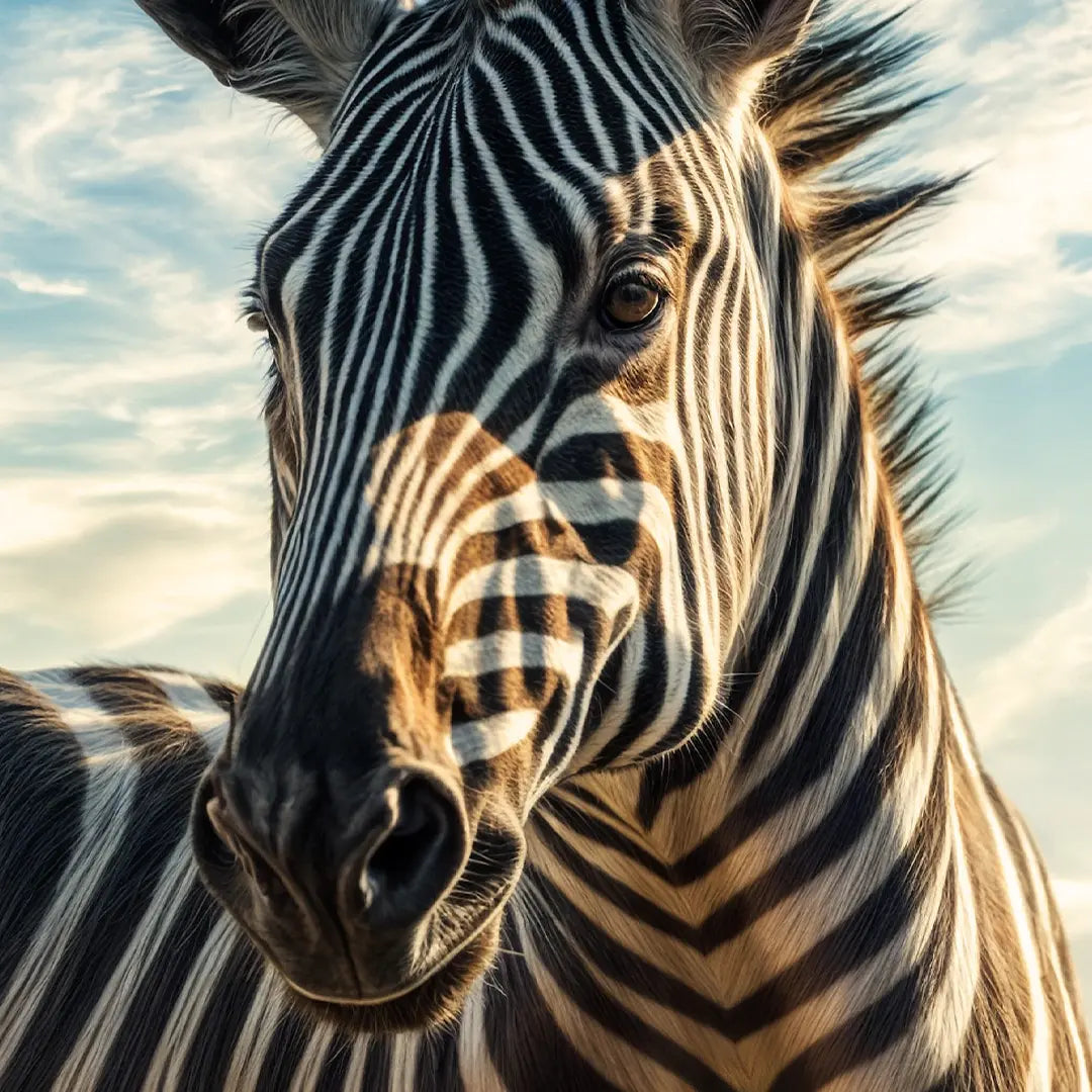 Anmutiges Zebra in der Wüstenlandschaft
