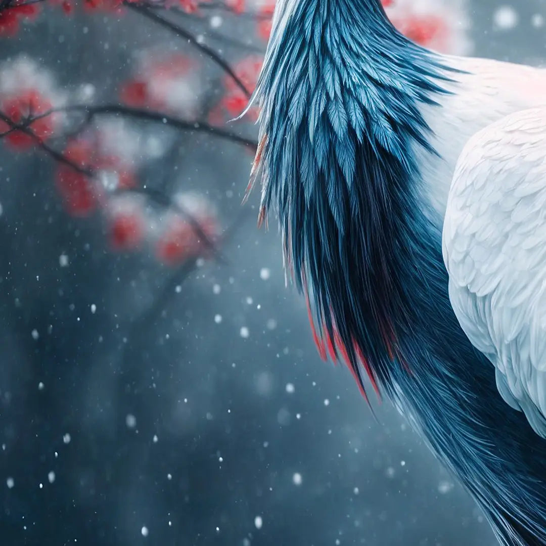 Red-Crowned Crane