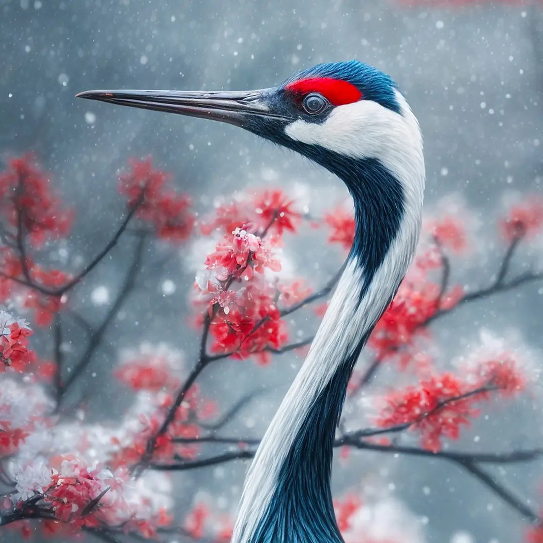 Red-Crowned Crane
