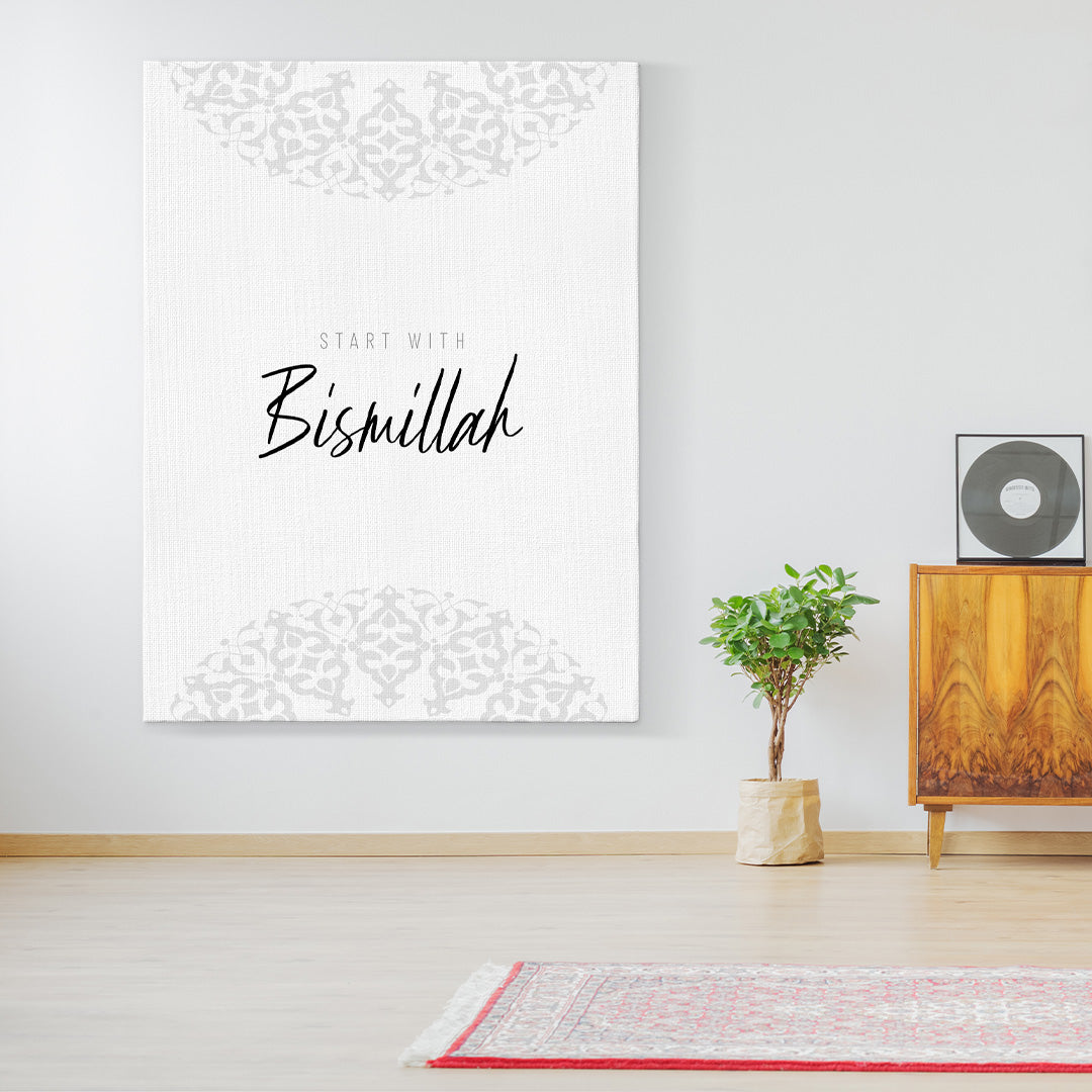 Islamic Art "Start with Bismillah"