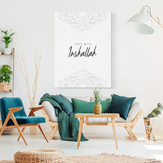 Islamic Art "Hope with Inshallah"