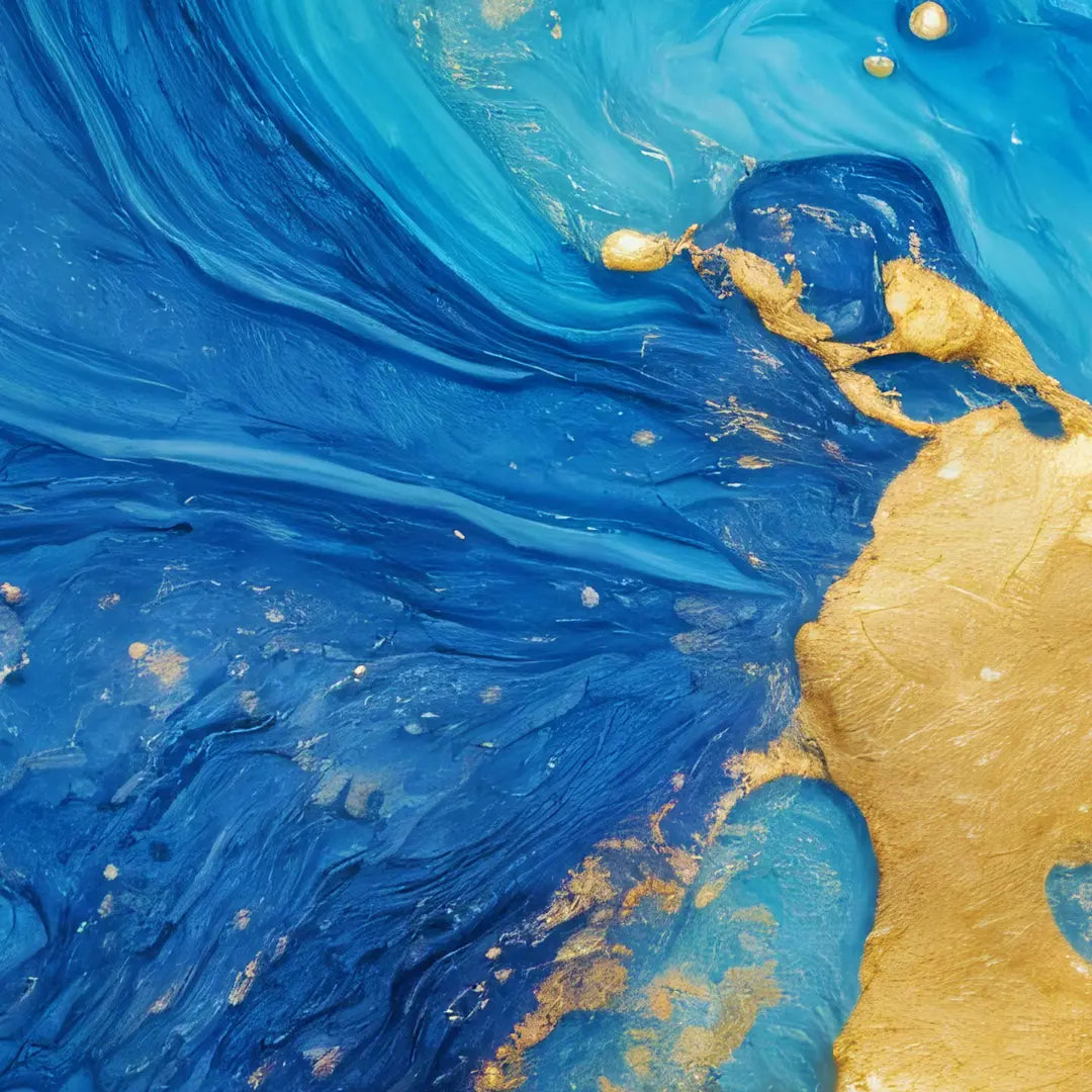Geode Blue & Yellow I