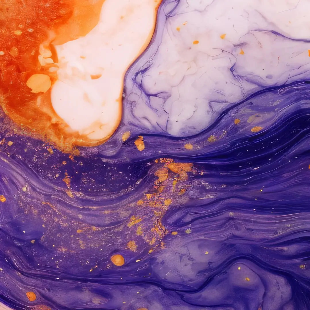 Geode Orange & Purple I